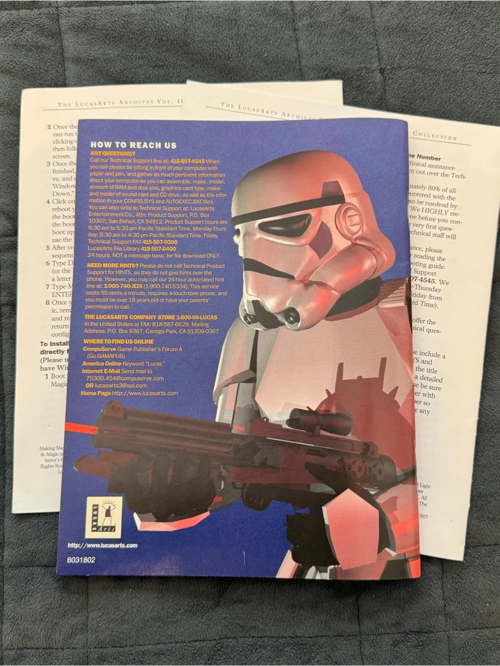 Vintage LucasArts Star Wars Collection Vol II User Guide